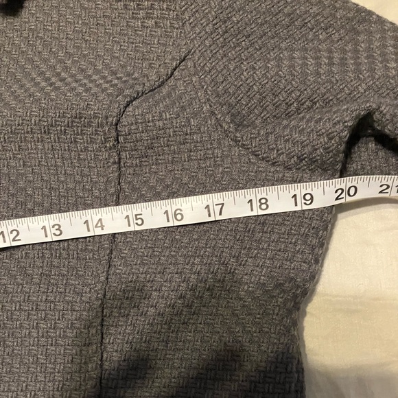Decree- Peplum Woven Jacket Gray women’s Large - Picture 10 of 13